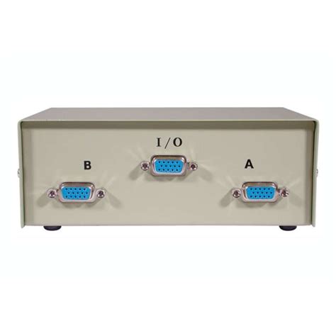 vga cable junction box|beige vga manual switch box.